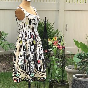 Kate Spade Havana Landscape print dress